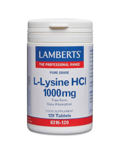 Pack 2 Uds. L-Lisina HCl 1000 mg de Lamberts