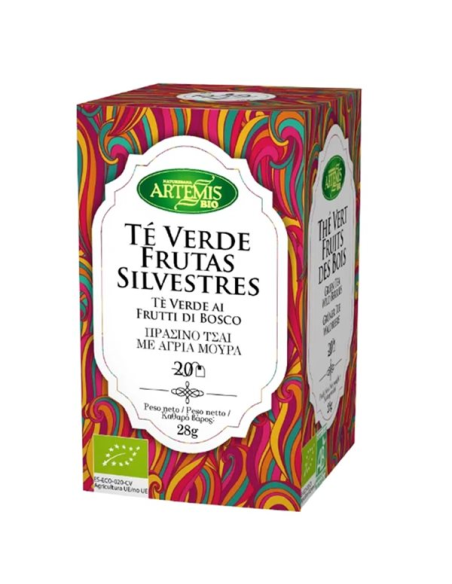 Pack 8 Uds. Té Verde Frutas Bio 28 g  de Artemis Bio