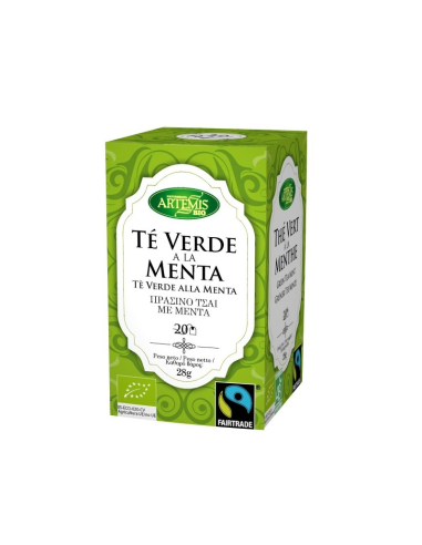 Pack 8 Uds. Té Verde Con Menta Bio 28 g  de Artemis Bio