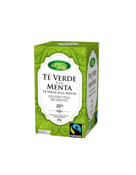 Pack 8 Uds. Té Verde Con Menta Bio 28 g  de Artemis Bio