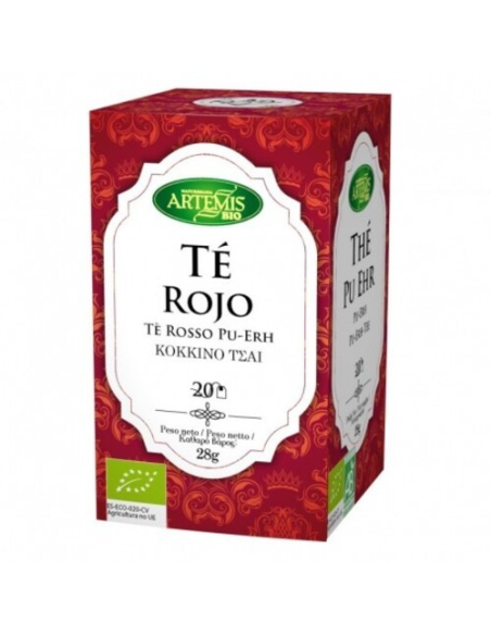 Pack 8 Uds. Té Rojo Pu Erh Bio 28 g  de Artemis Bio