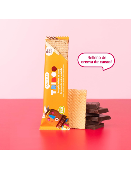 Barquillo Bio con Crema de Cacao Smileat 30 g Natural