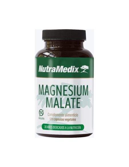 Magnesium Malate 120 cápsulas Nutramedix  Energía y bienestar