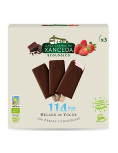 Helado Bombón Yogur y Fresa Bio Casa Xanceda 3x85 ml