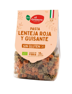 Pasta Bio Sin Gluten de Lenteja y Guisantes 250g El Granero