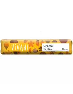 Barrita Vivani Crème Brûlée Bio 40g - Chocolate con Leche