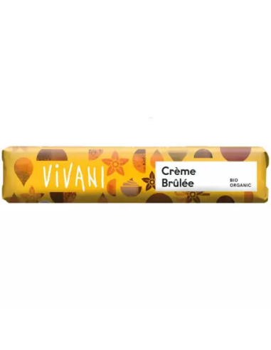 Barrita Vivani Crème Brûlée Bio 40g - Chocolate con Leche