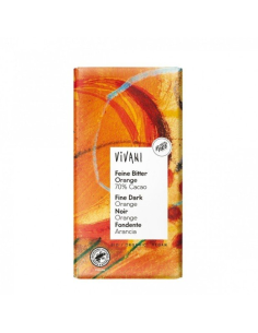 Chocolate Negro 100% con Naranja Sanguina Bio Vivani 90g