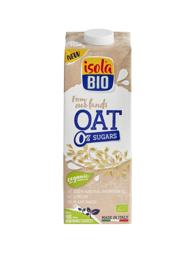 Bebida Vegetal Avena Bio 0% Azúcar Isola Bio 1L Natural