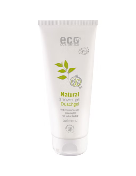 Gel de ducha té verde y granada Eco Cosmetics 200ml natural