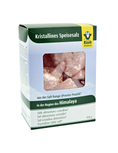 Sal Himalaya en trozos Raab Vitalfood 900g  Calidad pura