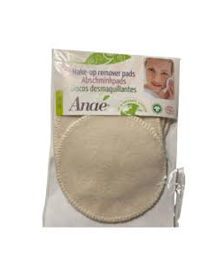 Discos Desmaquillantes Reutilizables Algodón Orgánico Anaé 4ud