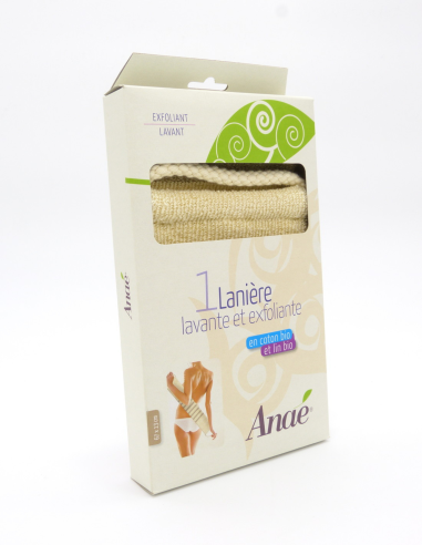 Cinta Exfoliante Orgánica Algodón/Lino 45cm Anaé Anae