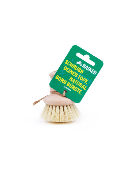 Cepillo de cacerolas Naiked con cerdas vegetales ecoamigable