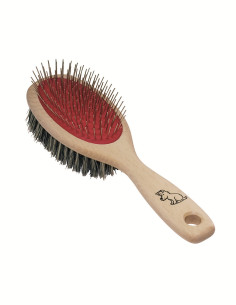 Cepillo para perros Redecker 23,5 cm fibra y cerdas metálicas
