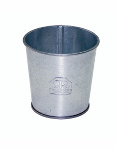 Taza metálica galvanizada Redecker ø10x9,5 cm para cepillos