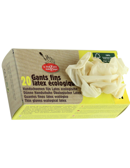 Guantes Látex Desechables Talla S 20 unidades La Droguerie