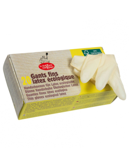 Guantes Látex Desechables Talla L 20 unidades La Droguerie