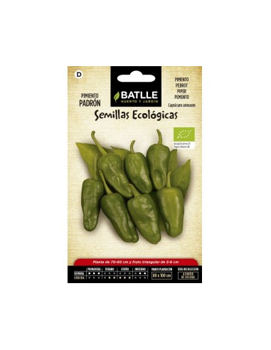 Semillas Pimiento Padrón Batlle  Cultiva Sabor Tradicional