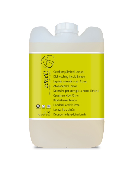 Lavavajillas líquido a mano Sonett 20L ecológico y eficaz