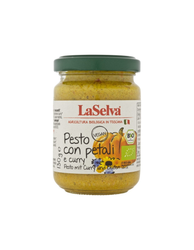 Pesto Petali e Curry 130g Laselva  Sabor único y floral