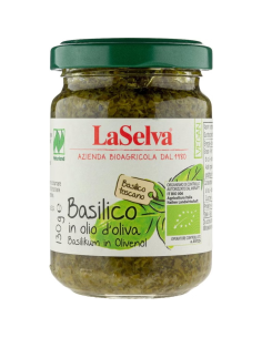 Albahaca en aceite de oliva Basilico sottolio 130g Laselva