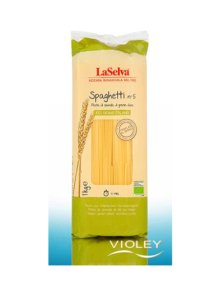 Spaghetti artesanal de trigo duro 1000g Laselva premium