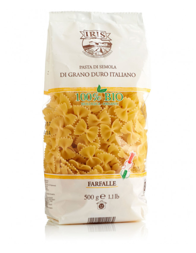 Farfalle artesanal de trigo duro en molde de bronce 500g