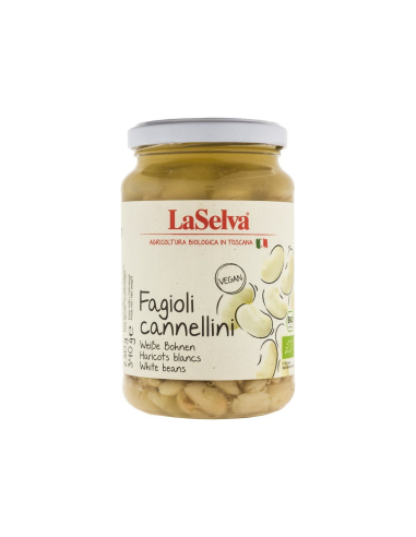 Habas Blancas Fagioli Cannellini 340g Laselva en Bocal