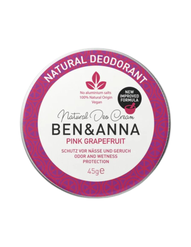 Desodorante Pink Grapefruit Ben&Anna 45g en lata metálica