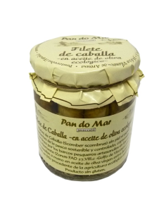 Filete de caballa en aceite de oliva ecológico Pan Do Mar 220g