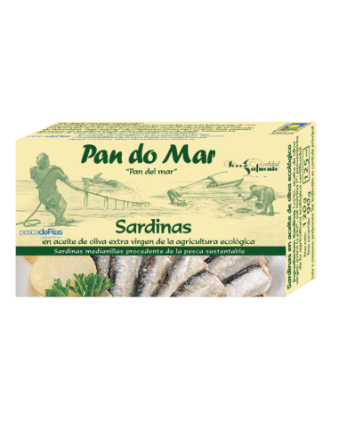 Sardinas en Aceite de Oliva Ecológico 525g Pan Do Mar