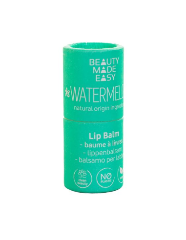Bálsamo labial vegano Watermelon 6g sin plástico | Beauty Made Easy