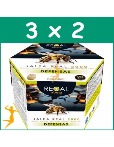Pack 3x2 Regal Abeja Defensas Novadiet 20 viales 10 ml