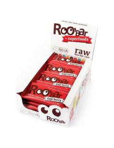 Pack 20 Uds. Barritas Con Bayas De Goji Bio 20 x 30 g  de Roo´Bar