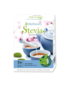 Pack 6 Uds. Sticks (Sobrecitos) Reb A + Inulina 50/u  de Stesweet