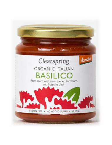 Pack 6 Uds. Salsa Basilico Demeter Bio 300 g  de Clearspring