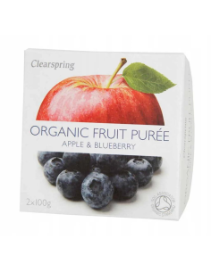 Pack 12 Uds. Compota De Manzana Y Arándano Bio 2x100 g  de Clearspring