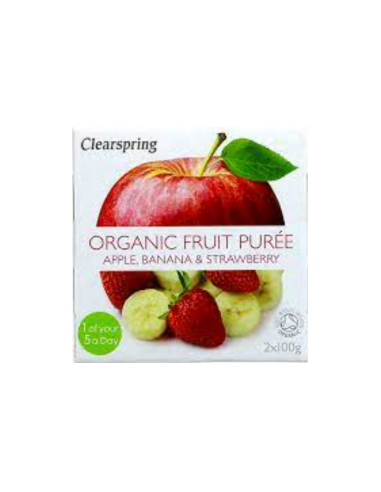 Pack 12 Uds. Compota De Manzana Y Albaricoque Bio 2x100 g  de Clearspring