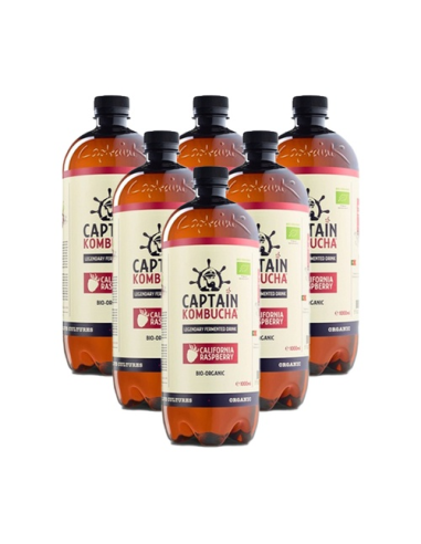Pack 6 Uds. Sabor Frambuesa Bio 1 L  de Captain