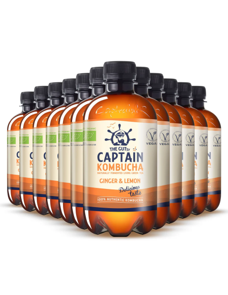 Pack 12 Uds. Jengibre Y Limón Bio 400 ml  de Captain