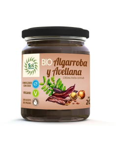 Pack 6 Uds. Crema De Algarroba Y Avellana Bio 200 g  de Solnatural
