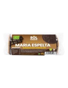 Pack 12 Uds. Marías Espelta Bañadas Con Chocolate Bio 245 g  de Solnatural
