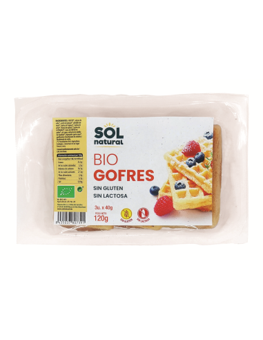 Pack 6 Uds. Gofres Sin Gluten Bio 120 g  de Solnatural