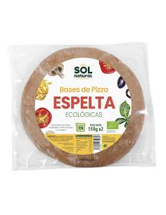 Pack 10 Uds. Base De Espelta Integral Masa Gruesa Bio 2 x 150 g  de Solnatural