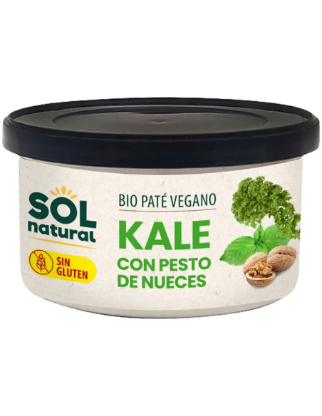 Pack 12 Uds. Paté Kale Con Pesto Bio 125 g  de Solnatural