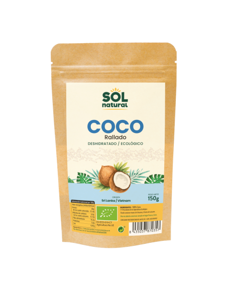Pack 12 Uds. Coco Rallado Bio 150 g  de Solnatural