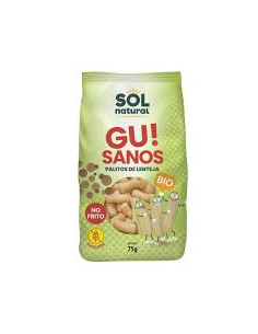 Pack 12 Uds. Gusanitos Gu Sanos! De Lenteja Bio 75 g  de Solnatural