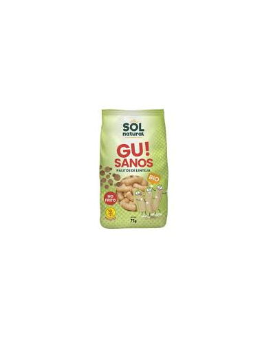 Pack 12 Uds. Gusanitos Gu Sanos! De Lenteja Bio 75 g  de Solnatural