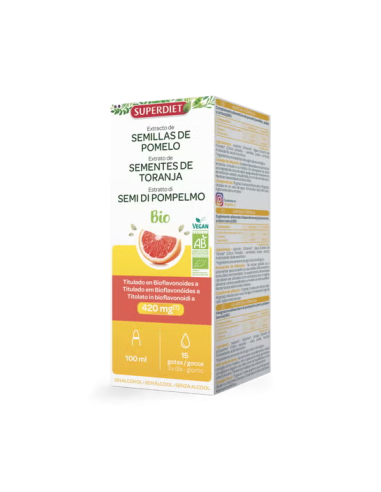 Extracto De Semillas De Pomelo Sin Alcohol 100Ml. de Superdiet